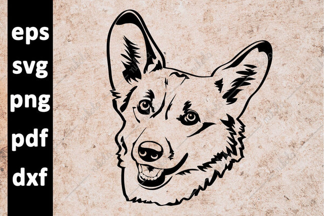 Corgi Dog Cut File Clipart PNG SVG EPS DXF PDF SVG nikola 