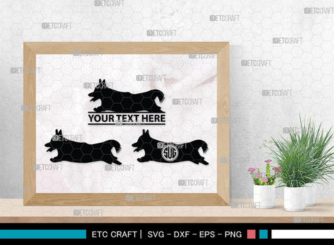 Corgi Dog Monogram, Corgi Dog Silhouette, Corgi Dog SVG, Dog Svg, Cardigan Welsh Svg, Puppy Svg, SB00242 SVG ETC Craft 
