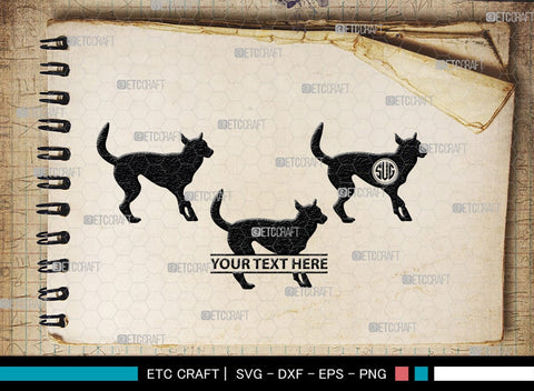 Corgi Dog Monogram, Corgi Dog Silhouette, Corgi Dog SVG, Dog Svg, Cardigan Welsh Svg, Puppy Svg, SB00242 SVG ETC Craft 