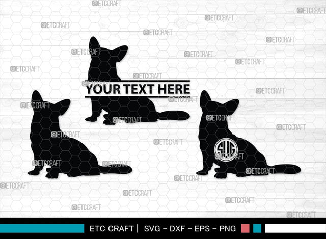 Corgi Dog Monogram, Corgi Dog Silhouette, Corgi Dog SVG, Dog Svg, Cardigan Welsh Svg, Puppy Svg, SB00242 SVG ETC Craft 