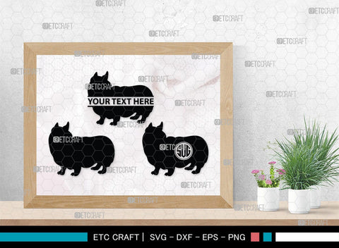 Corgi Dog Monogram, Corgi Dog Silhouette, Corgi Dog SVG, Dog Svg, Cardigan Welsh Svg, Puppy Svg, SB00242 SVG ETC Craft 