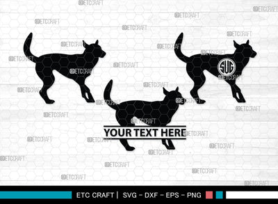 Corgi Dog Monogram, Corgi Dog Silhouette, Corgi Dog SVG, Dog Svg, Cardigan Welsh Svg, Puppy Svg, SB00242 SVG ETC Craft 