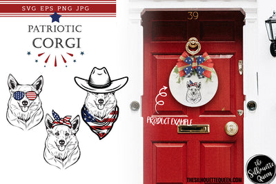 Corgi Dog Patriotic Cut files and Sublimation SVG Loveleen Kaur 