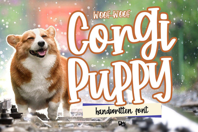 Corgi Puppy - Handwritten Font Font Dm Letter Studio 