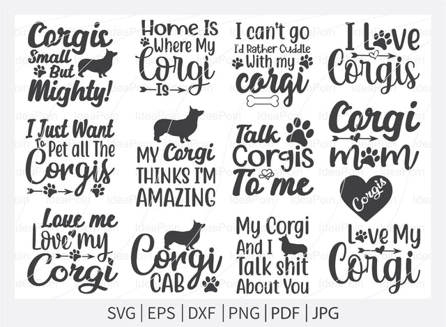 Corgi SVG, Corgi SVG Bundle, Corgi Mom Svg, Corgi Love svg, Corgi Typography SVG, Corgi t-shirt design, Corgi Dxf, Corgi Vector File, Corgi SVG Dinvect 