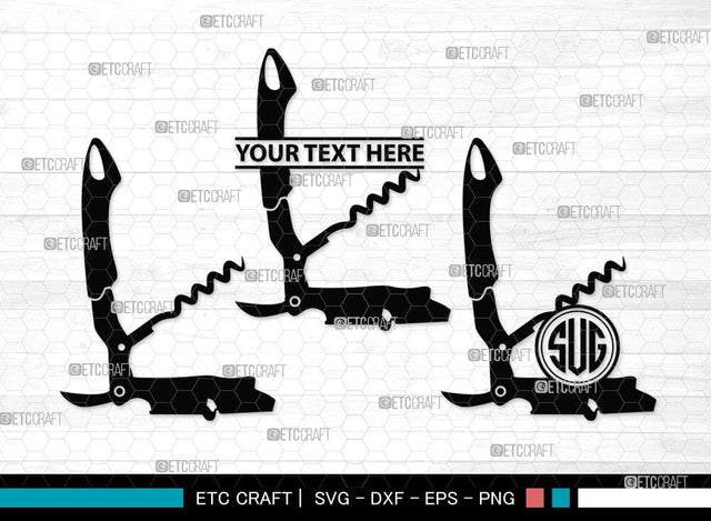 Corkscrew Monogram, Corkscrew Silhouette, Corkscrew SVG, Bottle Opener Svg, Bottle Opener Svg, Screw Svg, Corkscrew Silhouette Bundle, SB00066 SVG ETC Craft 