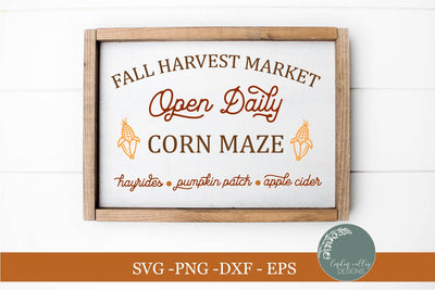 Corn Maze SVG|Fall Farmhouse SVG|Autumn SVG SVG Linden Valley Designs 