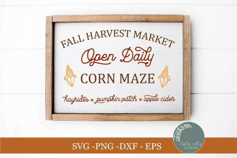 Corn Maze SVG|Fall Farmhouse SVG|Autumn SVG SVG Linden Valley Designs 