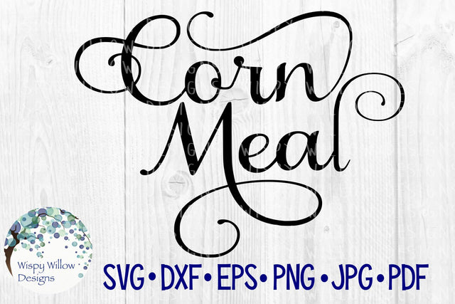 Corn Meal Label SVG Wispy Willow Designs 