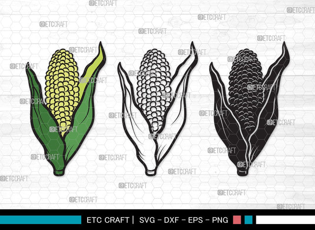 Corn SVG | Maize Svg |Cob Svg | Fruit Svg | Farm Svg | Vegetable Bundle | Summer SVG | Corn Clipart SVG ETC Craft 