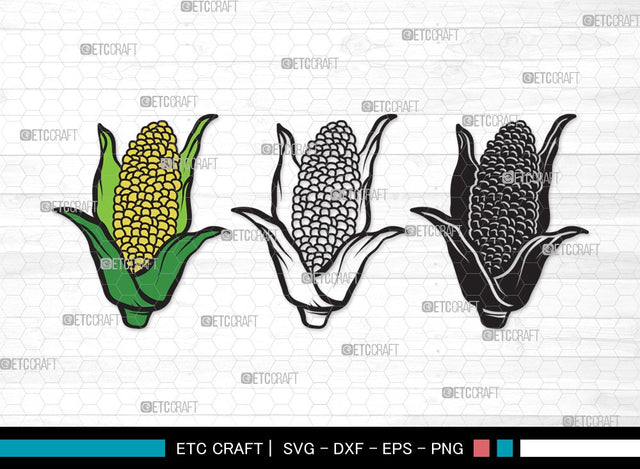Corn SVG | Maize Svg |Cob Svg | Fruit Svg | Farm Svg | Vegetable Bundle | Summer SVG | Corn Clipart SVG ETC Craft 