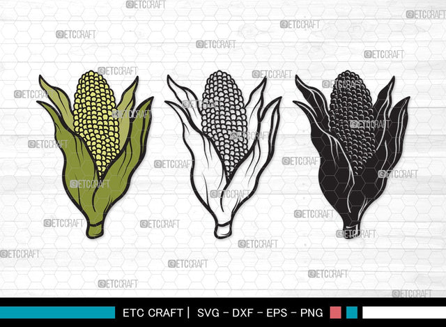 Corn SVG | Maize Svg |Cob Svg | Fruit Svg | Farm Svg | Vegetable Bundle | Summer SVG | Corn Clipart SVG ETC Craft 