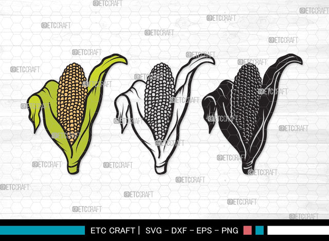 Corn SVG | Maize Svg |Cob Svg | Fruit Svg | Farm Svg | Vegetable Bundle | Summer SVG | Corn Clipart SVG ETC Craft 