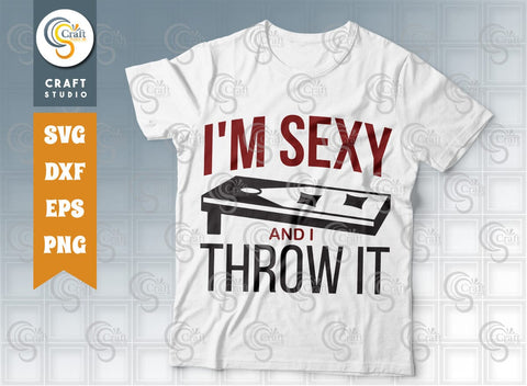 Cornhole Bundle Vol-02, Your Hole Is My Goal, Cornhole Champion, I'm Sexy and I Throw It, Cornhole King, Hitting Holes And , Cornhole Quote SVG ETC Craft 