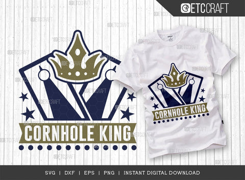 Cornhole King SVG Bundle, Cornhole Player Svg, Cornhole gam Svg, Corn Hole Gift Svg, Cornhole Quotes, ETC T00587 SVG ETC Craft 