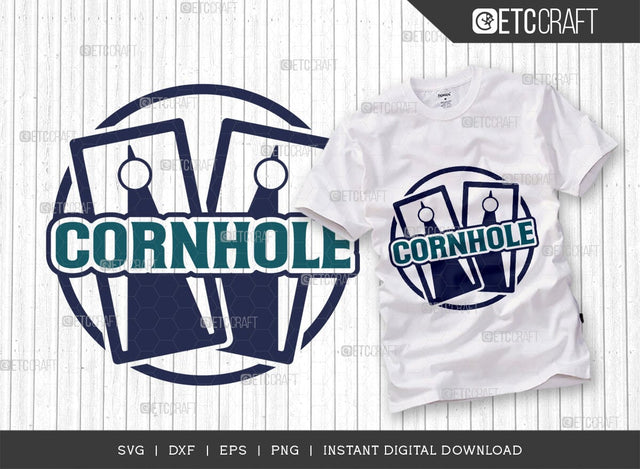 Cornhole SVG Cut File, Cornhole Player Svg, Cornhole gam Svg, Corn Hole Gift Svg, Cornhole Quotes, ETC T00589 SVG ETC Craft 