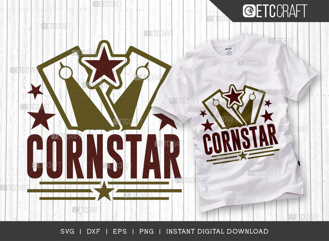Cornstar SVG Cut File, Cornhole Player Svg, Cornhole game Svg, Corn Hole Gift Svg, Cornhole Quotes, ETC T00591 SVG ETC Craft 