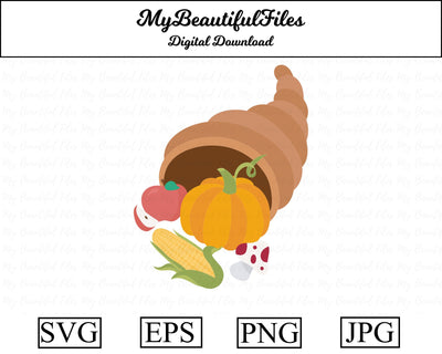 Cornucopia - Thanksgiving SVG MyBeautifulFiles 