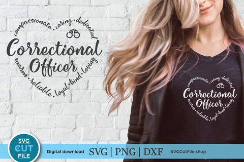 Correctional officer svg, Corrections officer svg, corrections svg, handcuffs svg, thin silver line, hand cuffs svg, svg dxf png, heart SVG SVG Cut File 