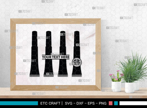 Cosmetics Bundle Monogram, Cosmetics Bundle Silhouette, Cosmetics Svg, Beauty Tools Svg, Lipstick Svg, Fashion Svg, Cosmetics Bundle, SB00186 SVG ETC Craft 