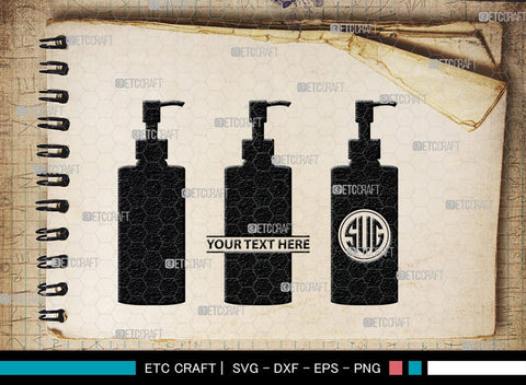 Cosmetics Bundle Monogram, Cosmetics Bundle Silhouette, Cosmetics Svg, Beauty Tools Svg, Lipstick Svg, Fashion Svg, Cosmetics Bundle, SB00186 SVG ETC Craft 