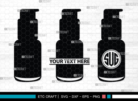 Cosmetics Bundle Monogram, Cosmetics Bundle Silhouette, Cosmetics Svg, Beauty Tools Svg, Lipstick Svg, Fashion Svg, Cosmetics Bundle, SB00186 SVG ETC Craft 