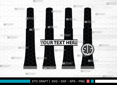 Cosmetics Bundle Monogram, Cosmetics Bundle Silhouette, Cosmetics Svg, Beauty Tools Svg, Lipstick Svg, Fashion Svg, Cosmetics Bundle, SB00186 SVG ETC Craft 