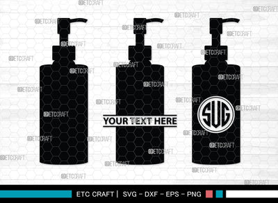 Cosmetics Bundle Monogram, Cosmetics Bundle Silhouette, Cosmetics Svg, Beauty Tools Svg, Lipstick Svg, Fashion Svg, Cosmetics Bundle, SB00186 SVG ETC Craft 