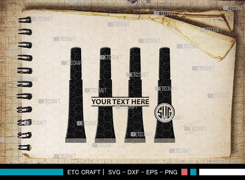 Cosmetics Bundle Monogram, Cosmetics Bundle Silhouette, Cosmetics Svg, Beauty Tools Svg, Lipstick Svg, Fashion Svg, Cosmetics Bundle, SB00186 SVG ETC Craft 