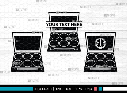 Cosmetics Bundle Monogram, Cosmetics Bundle Silhouette, Cosmetics Svg, Beauty Tools Svg, Lipstick Svg, Fashion Svg, Cosmetics Bundle, SB00186 SVG ETC Craft 