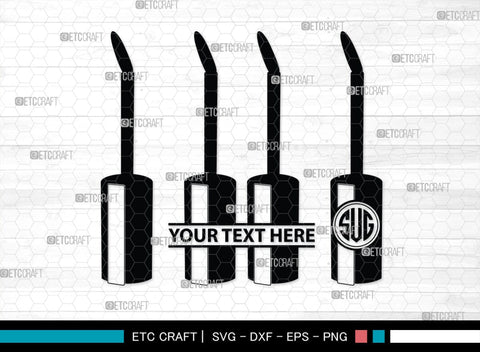 Cosmetics Bundle Monogram, Cosmetics Bundle Silhouette, Cosmetics Svg, Beauty Tools Svg, Lipstick Svg, Fashion Svg, Cosmetics Bundle, SB00186 SVG ETC Craft 