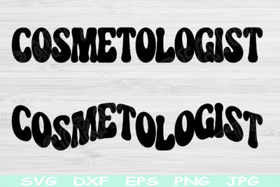 Cosmetologist Svg Dxf Png Eps Cut File, Cosmetology Svg, Beautician Svg Files For Cricut Hair Stylist Svg Silhouette Digital Download Design SVG TiffsCraftyCreations 