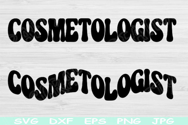 Cosmetologist Svg Dxf Png Eps Cut File, Cosmetology Svg, Beautician Svg Files For Cricut Hair Stylist Svg Silhouette Digital Download Design SVG TiffsCraftyCreations 