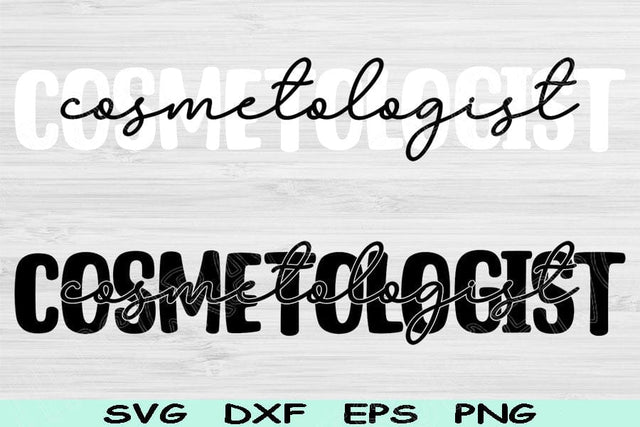 Cosmetologist Svg Dxf Png Eps Cut File, Cosmetology Svg, Beautician Svg Files For Cricut Hair Stylist Svg Silhouette Digital Download Design SVG TiffsCraftyCreations 