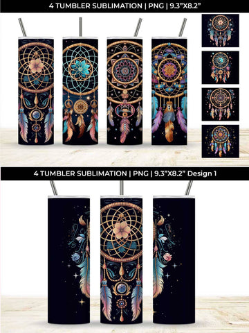 Cosmic Dreamweaver - Boho Tumbler Wrap Bundle Sublimation Sintegra 