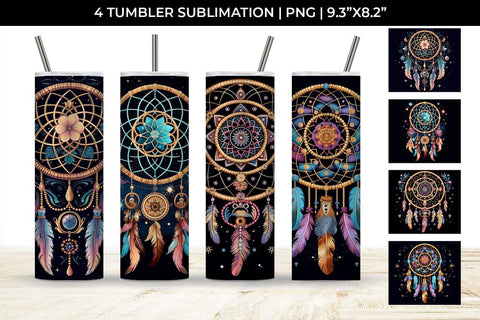 Cosmic Dreamweaver - Boho Tumbler Wrap Bundle Sublimation Sintegra 