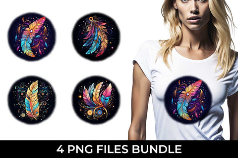 Cosmic Feather Tribe - Sublimation T-Shirt Bundle Sublimation Sintegra 