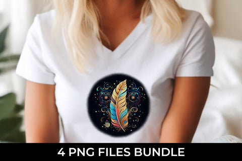 Cosmic Feather Tribe - Sublimation T-Shirt Bundle Sublimation Sintegra 