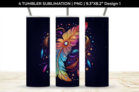 Cosmic Feather Tribe - Sublimation Tumbler Bundle Sublimation Sintegra 