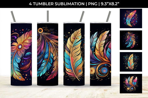 Cosmic Feather Tribe - Sublimation Tumbler Bundle Sublimation Sintegra 