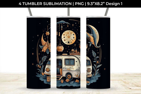 Cosmic Nomad - Boho Tumbler Wrap Bundle Sublimation Sintegra 