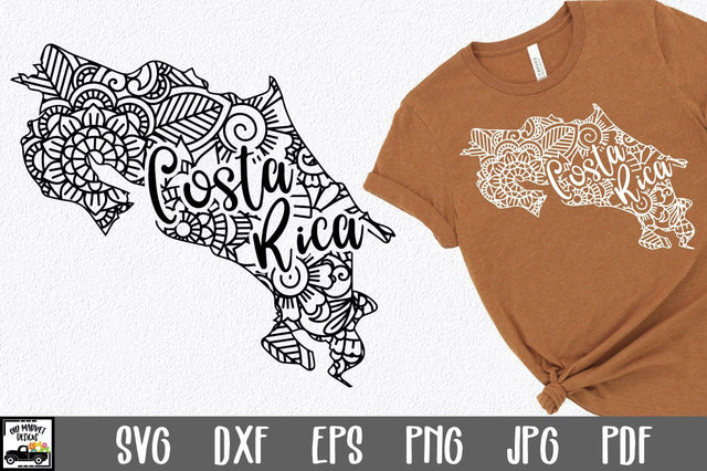 Costa Rica SVG File - Costa Rica Mandala Design SVG Old Market 
