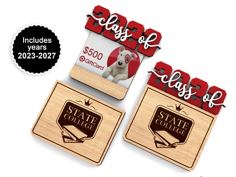 Costomizable graduation gift card holder | School, university or college |Class of 2023 | Svg Laser-Ready Cut Files SVG Shelly Agronin 