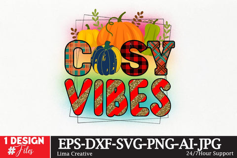 Cosy Vibes Fall Sublimation Sublimation PNG Design Sublimation Insomnia Std 