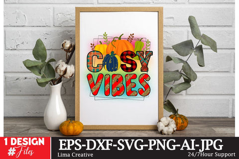 Cosy Vibes Fall Sublimation Sublimation PNG Design Sublimation Insomnia Std 