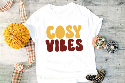 Cosy Vibes SVG I Retro Fall SVG I Autumn SVG I Groovy Fall SVG SVG Happy Printables Club 