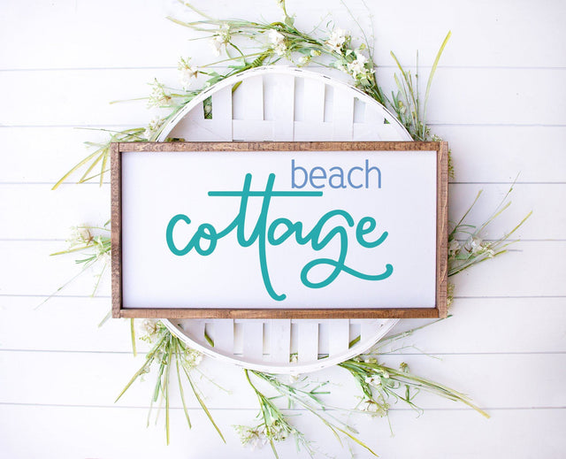 Cottage bundle Hand Lettered SVG Cut File Great for signage SVG Cursive by Camille 