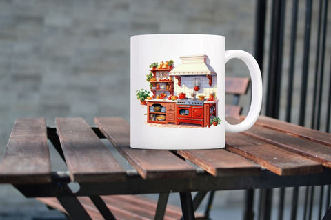 Cottage Farmhouse Kitchen Clipart Sublimation Regulrcrative 