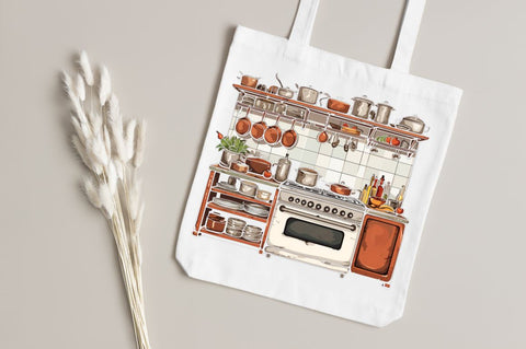 Cottage Farmhouse Kitchen Clipart Sublimation Regulrcrative 
