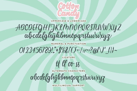 Cotton Candy Font love script 